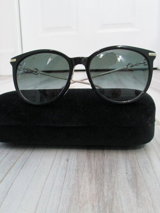 Gucci black round sunglasses main image 6